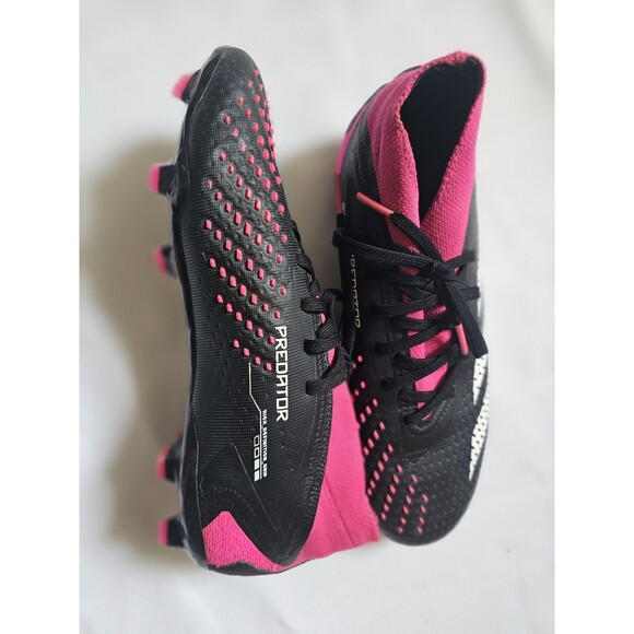 Adidas Men's Predator Accuracy.2 FG Soccer Cleats Black Pink Size 6 - Picture 1 of 5